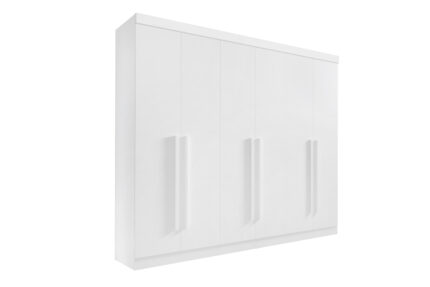 Guarda Roupas 6 portas Da Vinci Plus liso- 2,75 Mts -Cor Branco