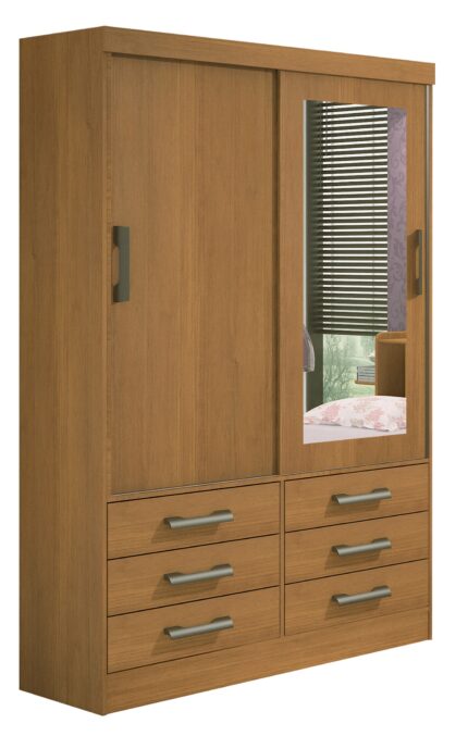 Roupeiro Meridian 2 Portas - Cinamomo- 1,35 Mts
