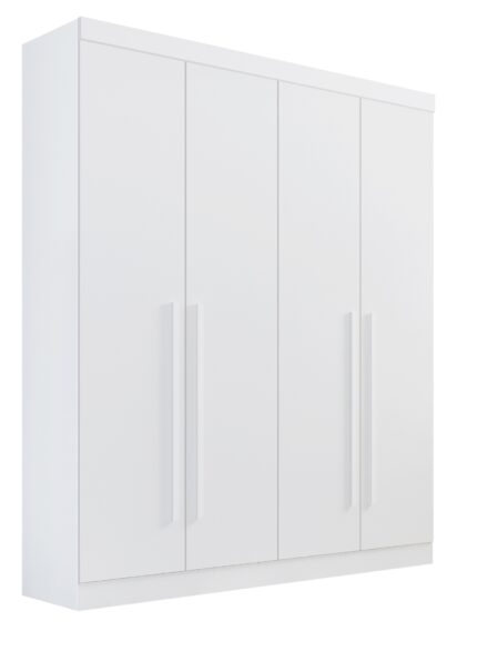 Roupeiro Da Vinci Plus 04 Portas- 1,85 Mts - Cor Branco