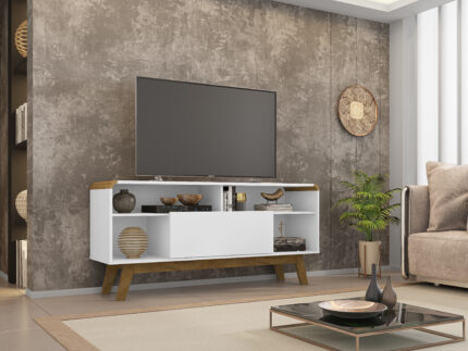 Rack Lazuli 1,35M - Para Tvs até 55" -Branco
