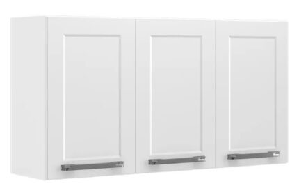 Armário Aéreo Florença 03 portas - 1,05m - Itatiaia - Aço - Cor : Branco